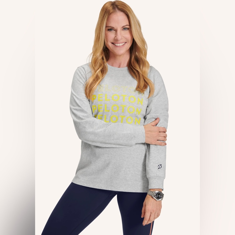 NWT$52 sz S Small Classic Washed Long Sleeve Tee Heather Grey